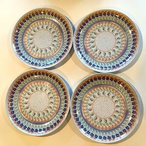 Rachel Ashwell Shabby Chic Floral Melamine Dinner Plates New